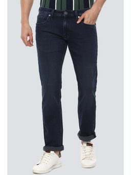 Louis Philippe - Men Navy Dark Slim Fit Jeans