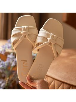 Coral Haze - Ivory Gigi Flats for Women