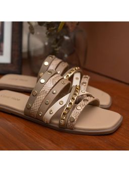 Coral Haze - Beige Christina Flats for Women