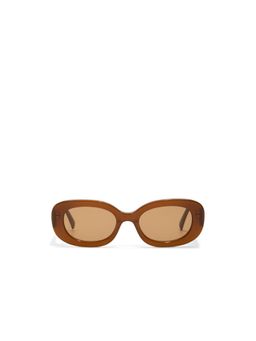 Aldo - Women Pc Brown Oval Full Rim Sunglass