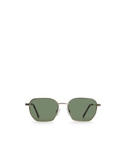 Aldo - Men Steel Green Rectangle Full Rim Sunglass