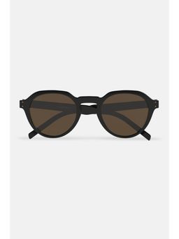 Snitch - Men Acetate Brown Round Full Rim Sunglass