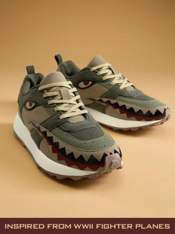 The Souled Store - Originals : Warhead Men Low Top Sneakers Olive
