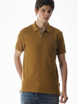 Jack & Jones - Men Brown Solid Polo T-Shirt