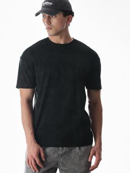Jack & Jones - Men Black Solid T-Shirt