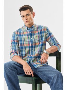 Snitch - Multi-Color Checks Full Sleeves Regular Casual Shirt for Men