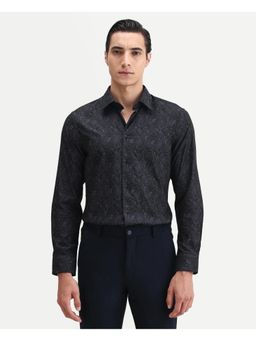 Rare Rabbit - Men Blue Regular Fit Paisley Print Shirt