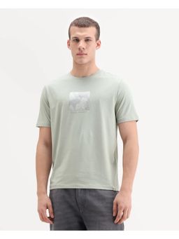 Rare Rabbit - Men Green Graphic T-Shirt