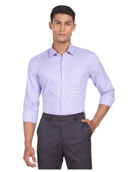 Arrow - Cutaway Collar Tartan Check Cotton Shirt