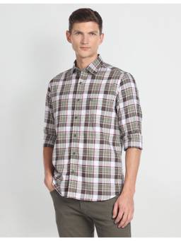 Arrow Sports - Plaid Check Oxford Shirt
