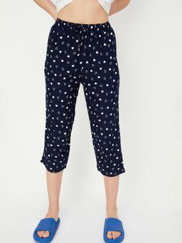 max - Women Heart Printed Capri