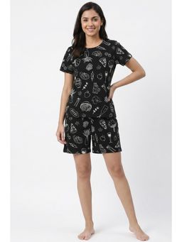 Zivame - Knit Cotton T-shirt with Shorts - Tap Shoe