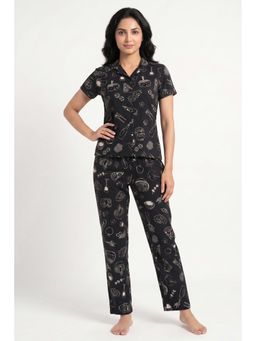 Zivame - Knit Cotton Shirt with Pyjama - Tap Shoe