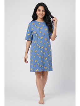 Zivame - Minions Knit Cotton Dress - Riviera