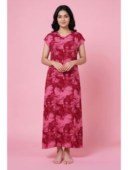 Zivame - Woven Ankle Length Nightdress - Cashmere Rose
