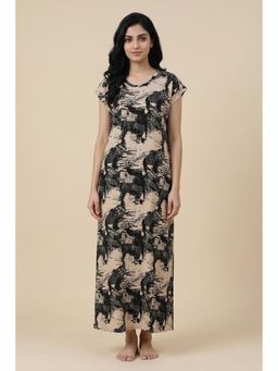 Zivame - Woven Ankle Length Nightdress - Whitecap Gray