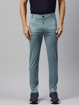 Tom Burg - Men Teal Mid-Rise Chino Pants