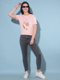 CRIMSOUNE CLUB - Womens Navy Blue Skinny Jeans