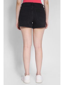 American Eagle - Women Black Strigid Perfect 4 Inches Denim Short