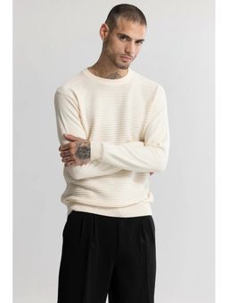 Snitch - Wabble Line Cream Sweater
