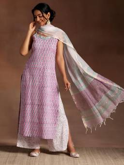 Libas - Women Kurta and Palazzo with Dupatta (Set of 3)