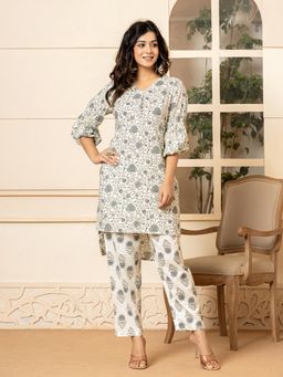 Yufta - Cotton Grey Co-Ord (Set of 2)