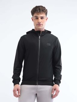 U.S. POLO ASSN. - Solid Regular Fit Black Jacket