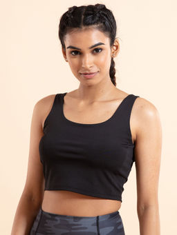 Nykd by Nykaa - Nykd All Day Crop top Bra- NYK206 Jet Black