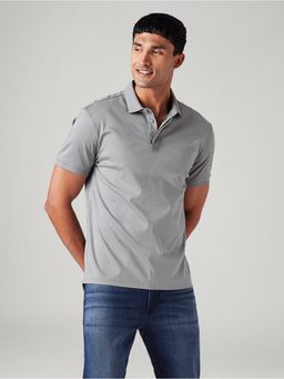 Levi's - Mens Solid Slim Fit Polo T-Shirt - Grey