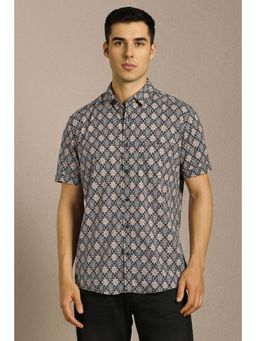 Louis Philippe - Men Multi-Color Floral Half Sleeves Casual Shirt