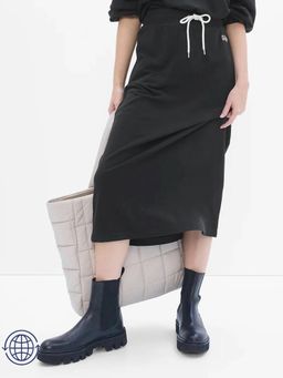 GAP - Black Women's Straight Midi Skirt