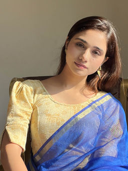 BINDIGASM'S ADVI - Cream Floral Stitched Blouse