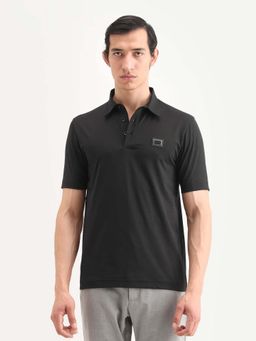Rare Rabbit - Men's Primary Black Polo T-Shirt