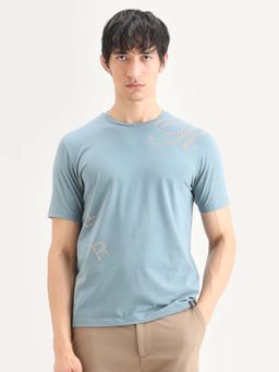 Rare Rabbit - Men's Bex Dusky Blue T-Shirt