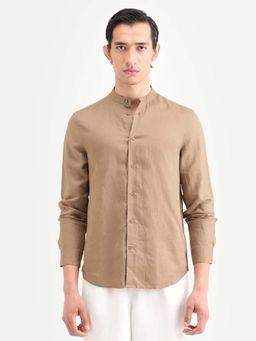 Rare Rabbit - Men's Cinex Brown Shirt