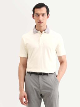 Rare Rabbit - Men's Frow-S26 Primary Off White Polo T-Shirt