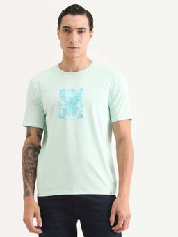 Rare Rabbit - Men's Icy Pastel Green T-Shirt