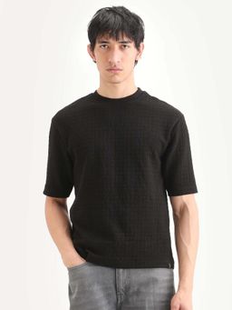 Rare Rabbit - Men's Jas-2 Primary Black T-Shirt