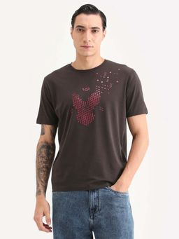 Rare Rabbit - Men's Kast Dusky Brown T-Shirt