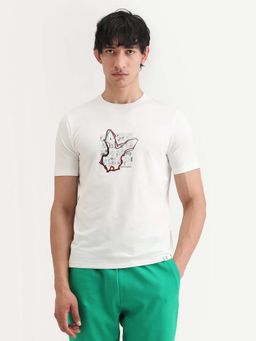 Rare Rabbit - Men's Larri Primary Off White T-Shirt