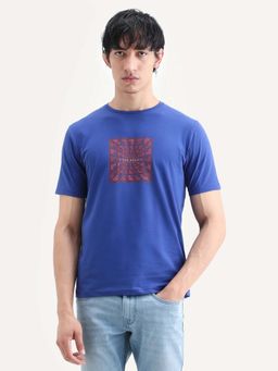 Rare Rabbit - Men's Rapot Flouroscent Blue T-Shirt