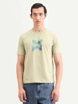 Rare Rabbit - Men's Ront Light Green T-Shirt