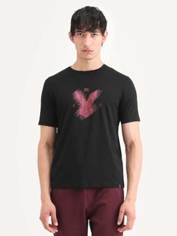 Rare Rabbit - Men's Tregor Primary Black T-Shirt