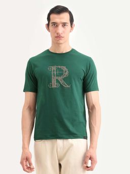 Rare Rabbit - Men's Trel Dark Green T-Shirt