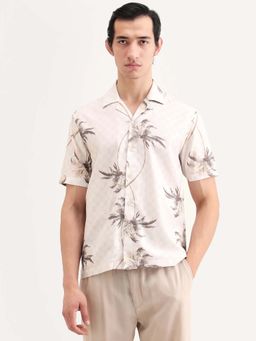 Rare Rabbit - Men's Tropi Beige Shirt