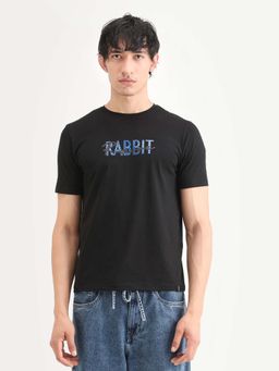 Rare Rabbit - Men's Zint Primary Black T-Shirt