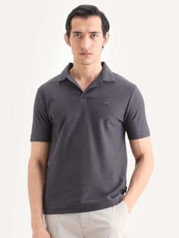 Rare Rabbit - Men's Dusky Grey Polo T-Shirt