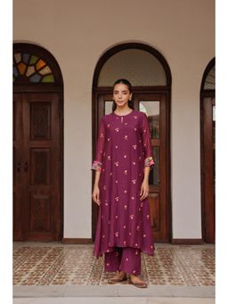 Vaayu - Amethyst Bloom Co-ord Set