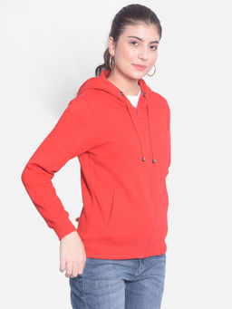 CRIMSOUNE CLUB - Womens Red Hooded Sweatshirt