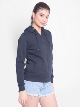 CRIMSOUNE CLUB - Womens Navy Blue Sweatshirt